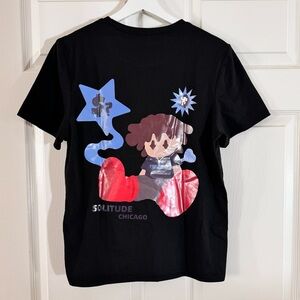 Like New Men’s Freedom Solitude Chicago Black Ultra Soft Graphic T-Shirt